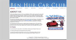 Desktop Screenshot of benhurcarclub.com