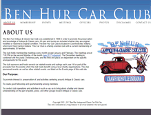 Tablet Screenshot of benhurcarclub.com